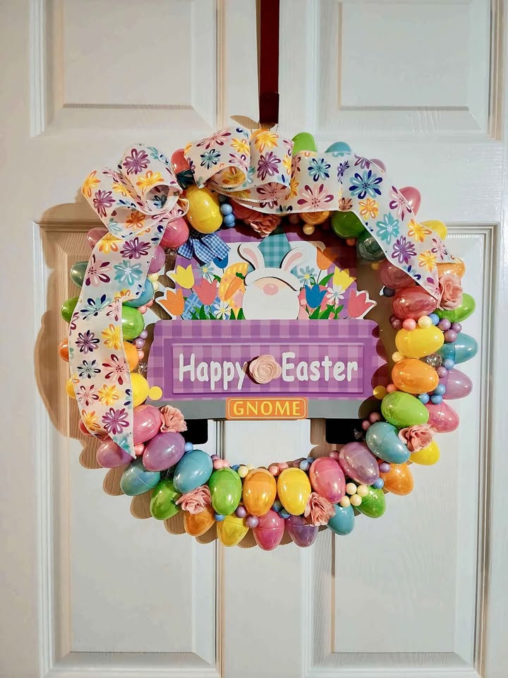 Easter Gnome Egg Wreath