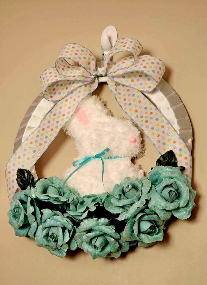 Spring Bunny Rabbit Wreath with Valerie Parr Hill Roses